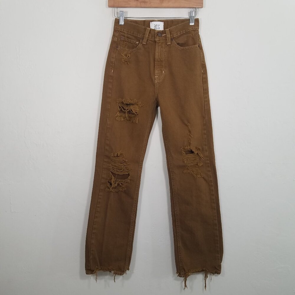 BDG‎ Urban Outfitters Cowboy High Rise Jeans Distressed Size 24